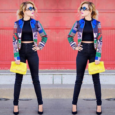 

Women Retro Long Sleeves Cardigan Jacket Ladies Casual Outwear Blazer Suit Coat