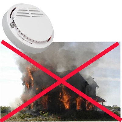 

〖Follure〗Wireless Smoke Detector Home Security Fire Alarm Sensor System Cordless