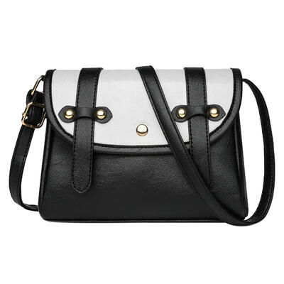 

Women PU Leather Patchwork Messenger Bags Flap Mini Purse Shoulder Handbags