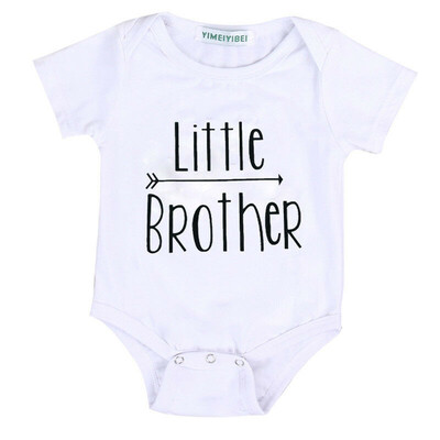 

Big Little Brother Matching Top T-shirt Baby Boy Romper Bodysuit Jumpsuit UK tre
