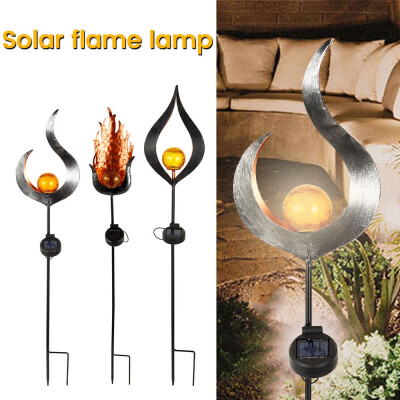 

3 Styles Solar LED Simulate Flame Light Lawn Lantern Lamp LED Landscape Lamps Waterproof Outdoor Lights for Walkway Lawn Path Ou