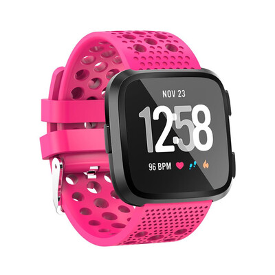 

〖Follure〗Replacement Soft Silicagel Sports Watch Band Strap For Fitbit Versa BK