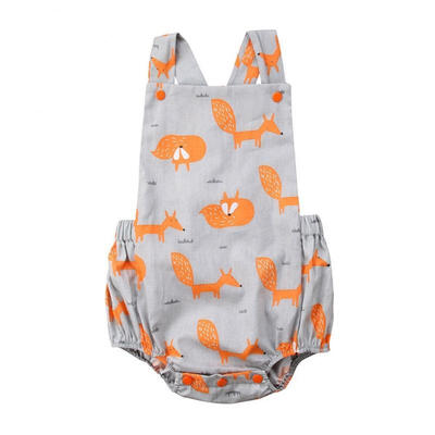 

Newborn Baby Boy Girl Infant Fox Cotton Romper Bodysuit Jumpsuit Outfits Sunsuit