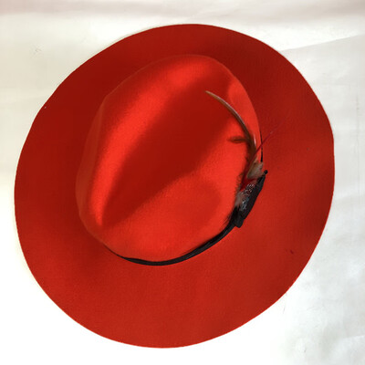 

Women Felt Feather Trilby Jazz Hat Woolen Pork Pie Hat Homburg Hat