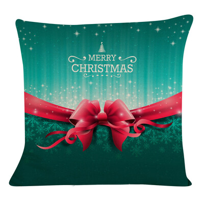 

Tailored New Christmas Cotton Linen Pillow Case Sofa Cushion Cover Home Decor