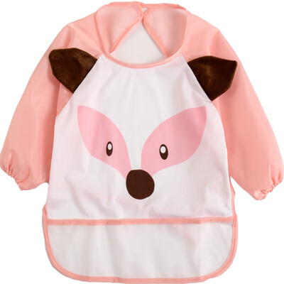 

9 Colors Cartoon Children Bib Printed Long Sleeve Baby Bib Infant Waterproof Apron Clothing 1-3T