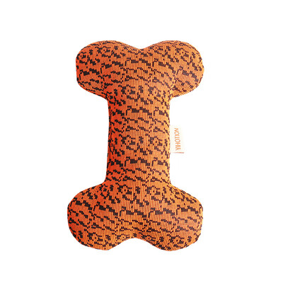

Bone-shaped Dog Chew Toy Teeth Cleaning Pet Durable Squeaky Corduroy Toy For Bite Resistant Molar Training