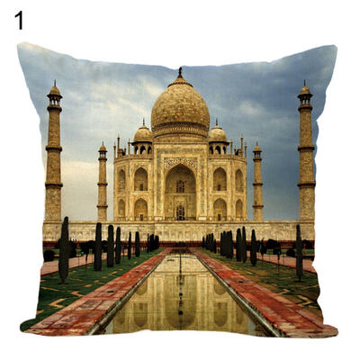 

Taj MahalBig BenTower Bridge Throw Pillow Case Cushion Cover Sofa Bed Decor