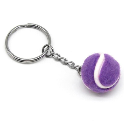 

Mini Tennis Ball Key Chain Key Ring Decoration Accessory Gift for Sport Fans