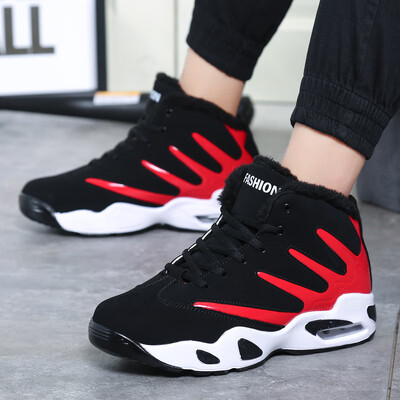 

2019 new Korean version of the trend of cotton shoes Gaobang sports shoes mens casual plus velvet high shoes summer warm shoes