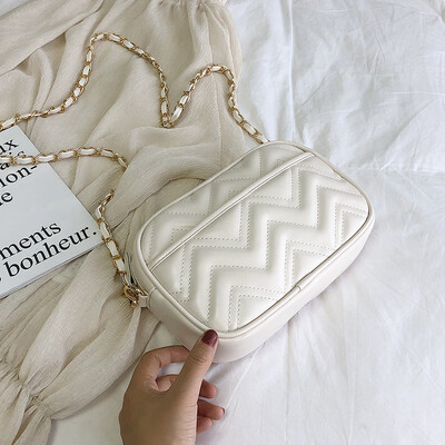 

Bag female bag summer small fresh 2019 latest version of fashion texture rhombic chain bag shoulder slung small bag female