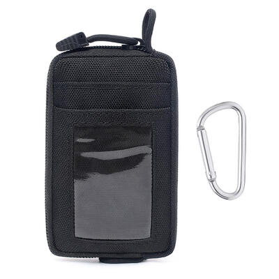 

Outdoor Waterproof Card Bag Portable Mini Coin Wallet w Climbing Carabiner