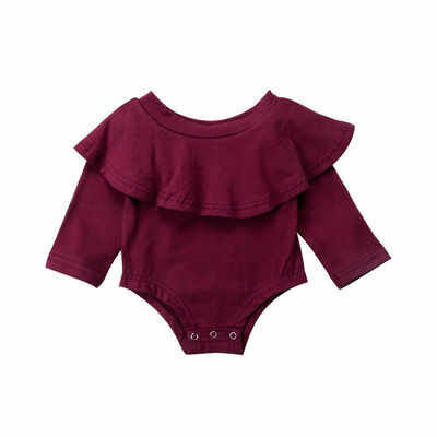 

Newborn Toddler Baby Girl Long Sleeve Romper Bodysuit Jumpsuit Outfit Clothes