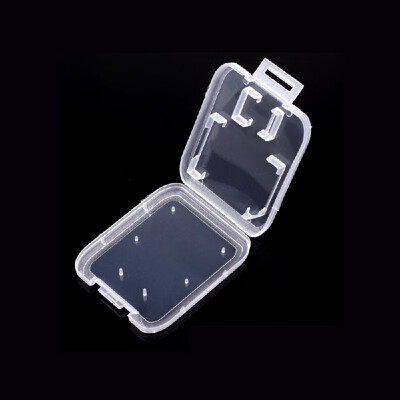

SD Memory Card Case SDHC Holder Protector Transparent Box Plastic Storage