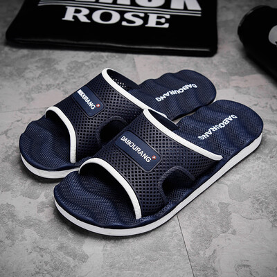 

Slipper mens summer fashion wear slip-proof drag bathroom soft bottom indoor slippers Korean fashion mens slippers