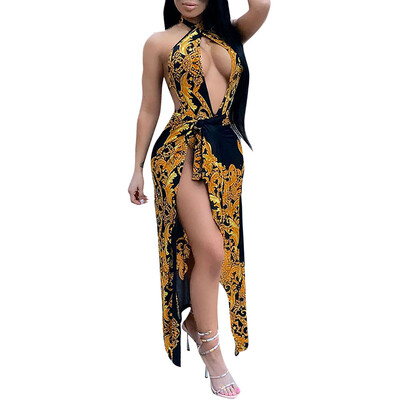 

Roseonmyhand Fashion Women Sexy Ladies Flower Print Jumpsuits Smock Cloak Two Piece Set