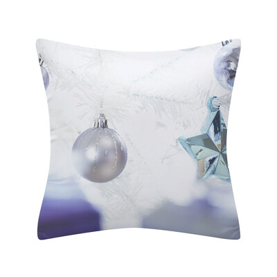 

Siaonvr Christmas Pillow Case Glitter Polyester Sofa Throw Cushion Cover Home Decor
