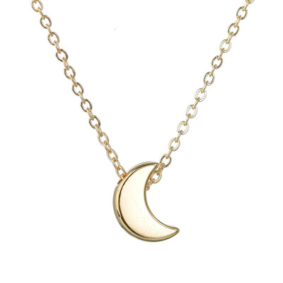 

Minimalism Heart Star Moon Necklace Round Hollow Choker Necklaces Korean Metal Gold Pendant Necklace For Women Couple Jewelry