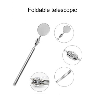 

Tailored Telescopic Inspection Round Mirror Extended Car Angle View Tool 50MM Diameter