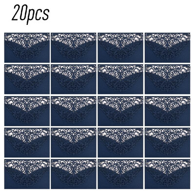 

20Pcs Pearl Paper Invitation Cards Invitation Holders for Wedding Birthday Party Anniversary
