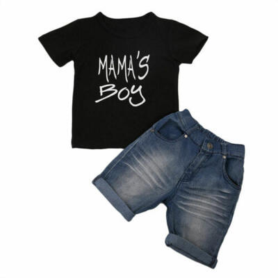 

2pcs Newborn Toddler Infant Baby Boy Clothes T-shirt TopsPants Kids Outfits Set