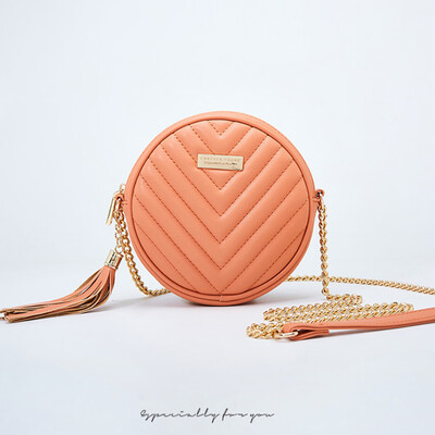 

Tailored Fashion Women Striped Vintage Leather Messenger Bags Circular Crossbody Bags