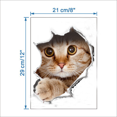 

JPGIF New Cat Toilet Seat Wall Sticker Art Removable Bathroom Decals Decor