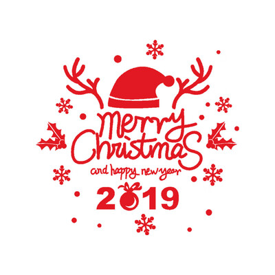 

Tailored New Year Merry Christmas Wall Sticker Home Shop Windows Decals Decor