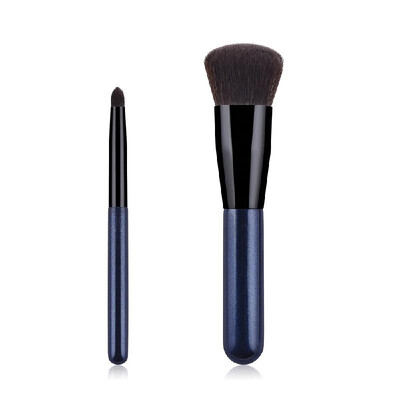 

2PCS Makeup Brush Set Foundation&Powder Makeup Brushes Eyeshadow Brush Wooden Handle Soft Nylon Brush Hair