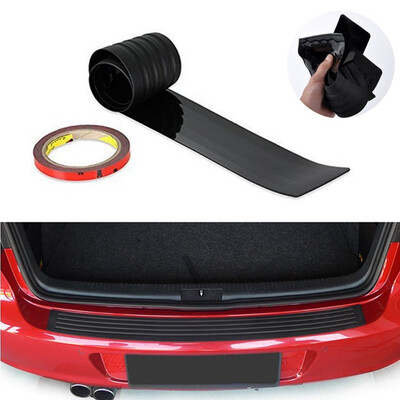 

Tailored Universal Car Black Rear Bumper SillProtector Plate Rubber Cover Guard Trim Pad