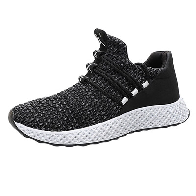 

Men Sneakers Men Vulcanize Shoes Fashion Men Flying Weaving Sneakers lace up shoes Casual mesh Breathable Student Shoes