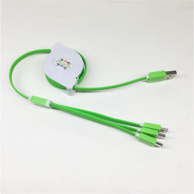 

Retractable Charge Cable Type C Micro USB Lightning Charge Cord