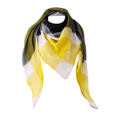 

Gobestart Women Shawl Cashmere Autumn Plaid Wool Scarves Scarf