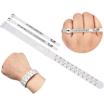

〖Follure〗3Pcs Finger Wrist Circle Measuring Belt Tool Ring Bracelet Wristlet Watch Sizer