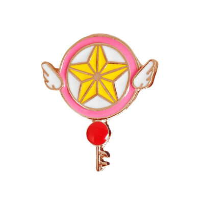 

Bird Necessaries Card Anime Star Sakura Captor Badge Pin Brooch Cosplay Gift Badge Collar Brooch Pin