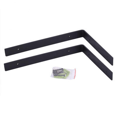 

Greensen 1 Pair Iron Heavy Duty Shelf Wall Brackets for Wooden Storage Organizer Shelves DIY Home Decor