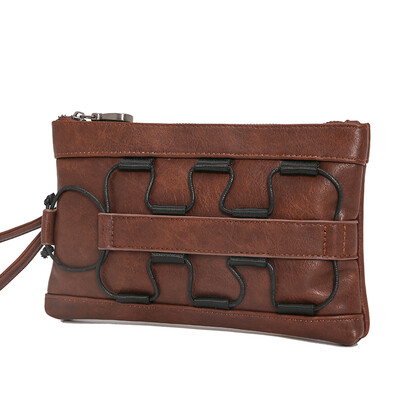 

Personality design design for men&women small bag wrist bag Street leather handbag handbag handbag business handbag