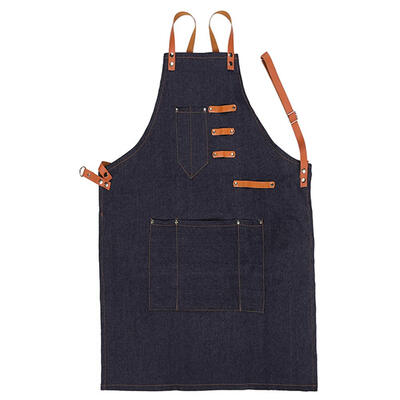

Barber Sleeveless Denim Apron Hairdresser Hair Cutting Protection Tool