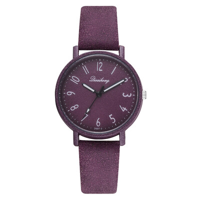 

New PU belt ladies solid color watch wish hot summer explosion retro quartz watch