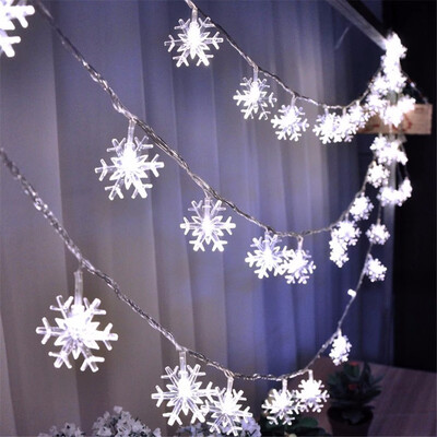 

Gobestart Snowflakes Shape String Lights Party Wedding Christmas Decor Lights