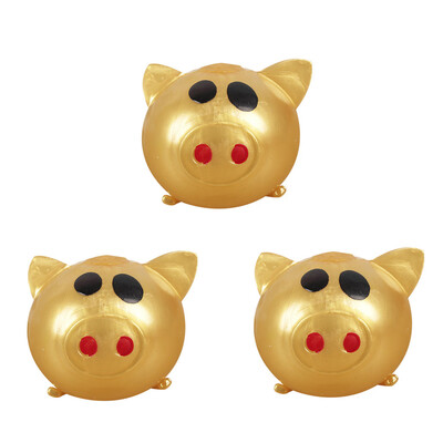 

〖Follure〗3Pc Jello Pig Cute Anti Stress Splat Water Pig Ball Vent Toy Venting Sticky Pig