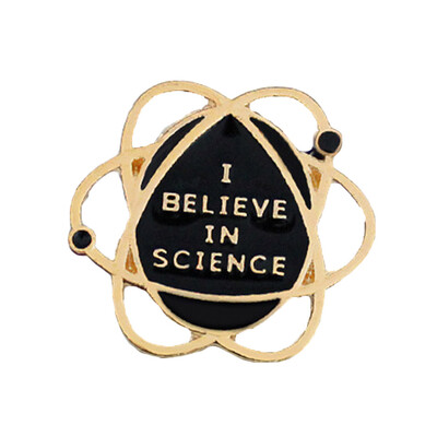 

I Believe In Science Funny Enamel Pin Badge Nerd Geek Study Science Brooch 1PC