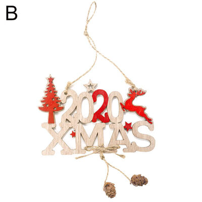 

Christmas 2020 New Year Xmas Hanging Ornament Door Plate Window Tag Party Decor