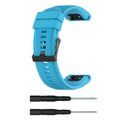 

〖Follure〗for Garmin Fenix 5X Plus Band Easy Fit 26mm Width Soft Silicone Watch Strap AG
