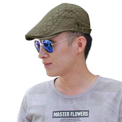 

Vintage Men Women Peaked Cap Casquette Breathable Beret Newsboy Hat Cabbie Headwear