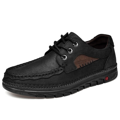 

Mens Shoes Fashion Casual Shoes Genuine Leather Shoes For Men Light Business Shoes Brown Black Size 38-44