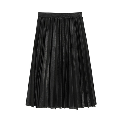 

Women Silver Metallic Skirt Women Skirt A Life High Metallic Pleated Skirt Party Club Skirt