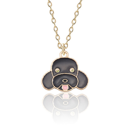 

Dripping Oil Husky Dog Necklace Long Choker Mens Chain Gifts for Women Jewlery Animals Puppy Doggy Pendant