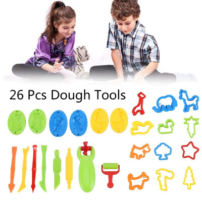 

Multi-color mud tool mold plasticine toy set
