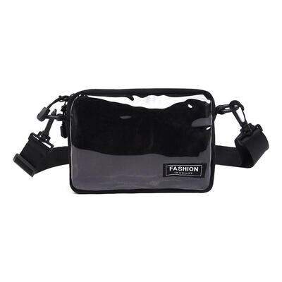 

Canvas Transparent PVC Casual Crossbody Bags Boys Girls Korean Shoulder Bag